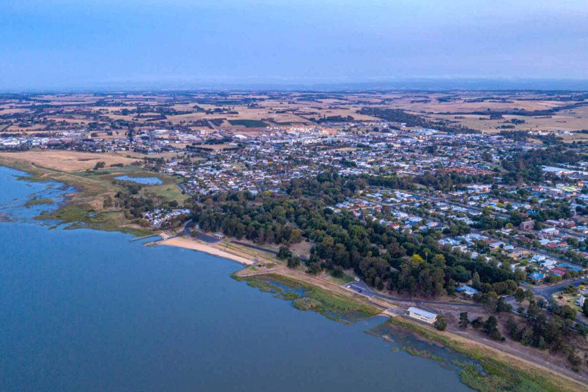 Aerial view of Colac